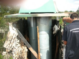 Prefab Chimney After A Chimney Fire